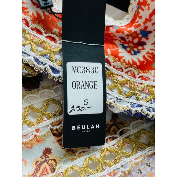 Beulah Mini Dress Striped Paisley Patchwork Small - Picture 12 of 13